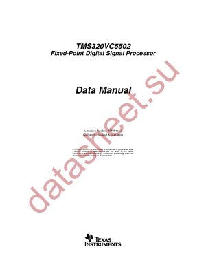 TMS320VC5502PGF200 datasheet  